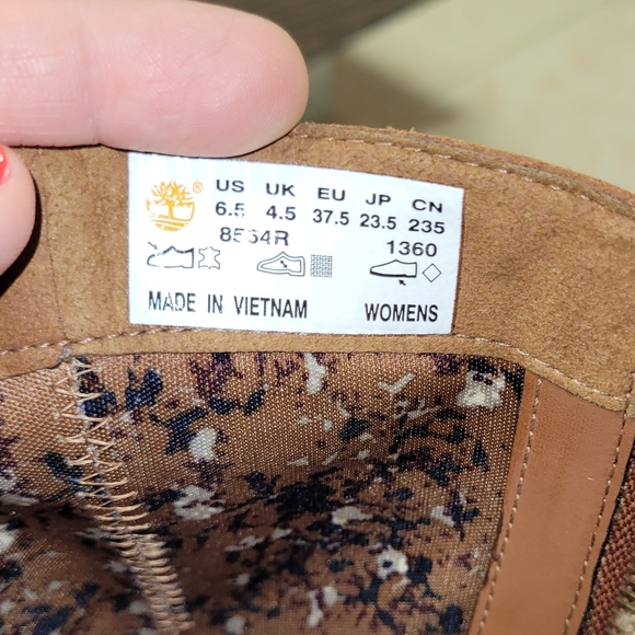 Timberland high heel leather suede boots Size 6.5 NWOT - Picture 6 of 10